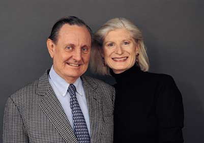 Serena Sutcliffe and husband David Peppercorn