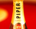 Piper champagne neck of bottle label