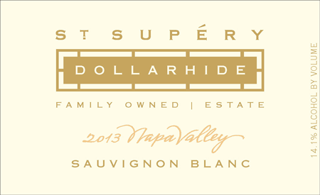 Label of 2013 St. Supery Dollarhide Estate Sauvignon Blanc